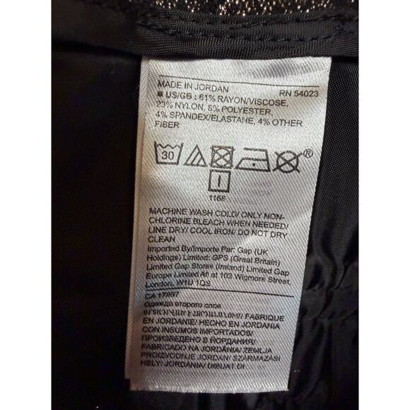 Banana Republic Sloan Pants Sz 16 Black Gold Shimmer Festive Holiday Party - Picture 3 of 6